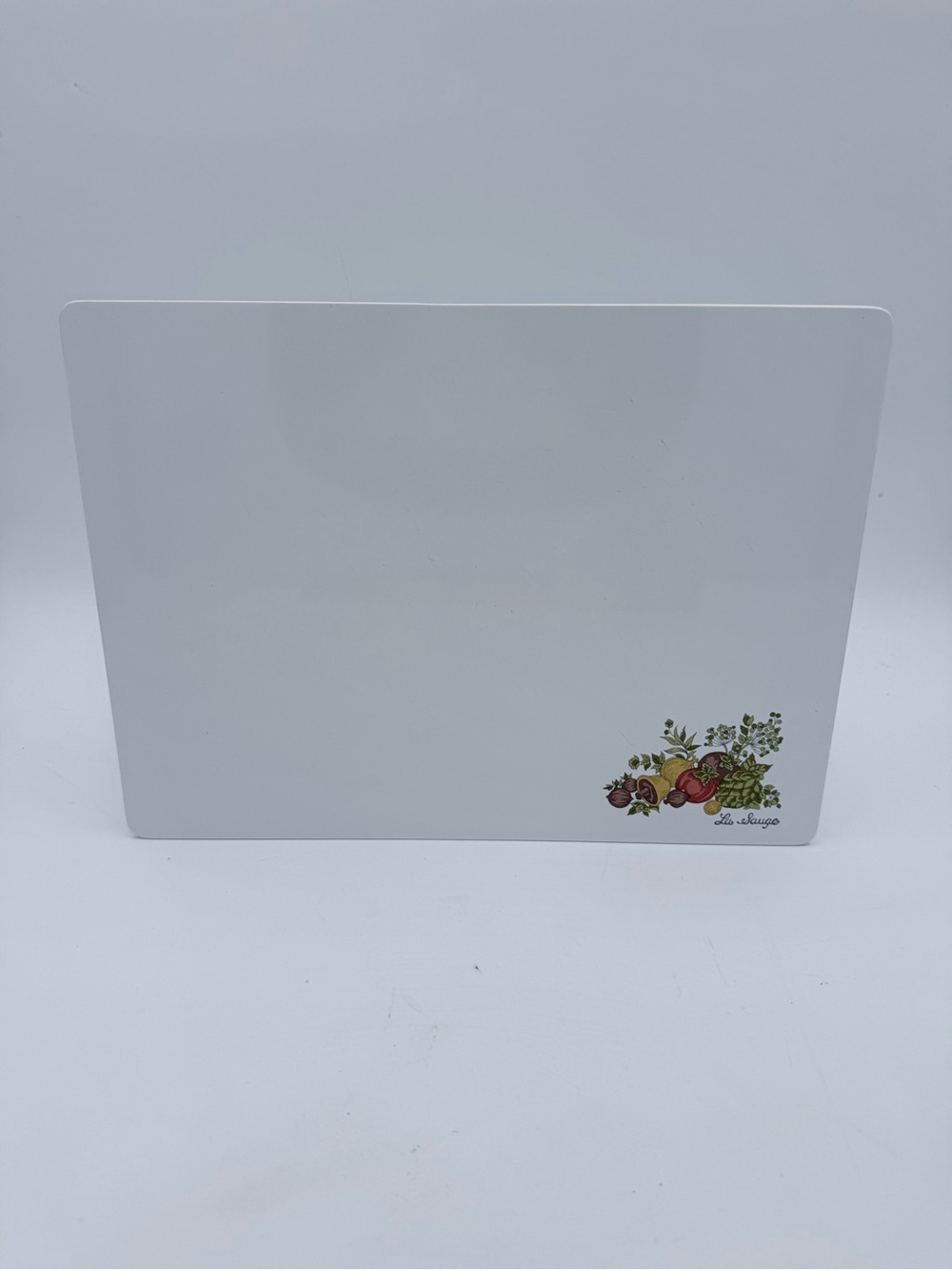 Vtg Corning Ware La Sauge Spice Of Life Counter Saver Cutting Board 10.5 X 14.25